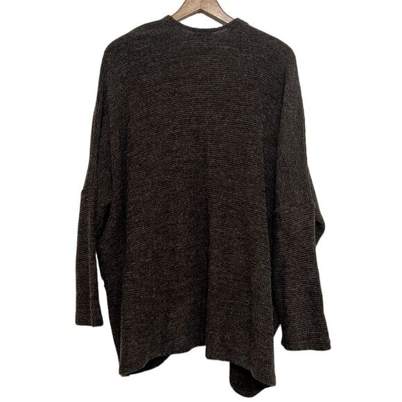 Brown Sweater Cardigan Woman's One Size Coco + Carmen Knit Drop Shoulder Pockets - Picture 7 of 12